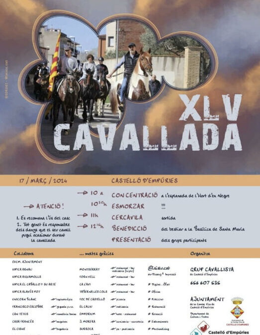 L&rsquo;une des traditions les plus enracinées dans le passé récent du château d&rsquo;Empuries est la célébration de la Cavallada le dimanche 17 mars 2024.