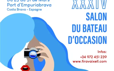 Exhibitors at the second-hand boat show in the largest marina in Europe Empuriabrava.