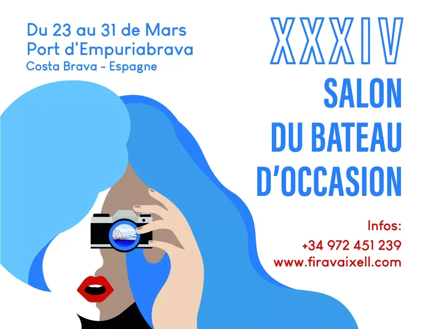 Exposants au salon du bateau d&rsquo;occasion dans le plus grand port de plaisance d&rsquo;Europe, Empuriabrava.