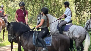 Horseback riding in Empuriabrava with riders