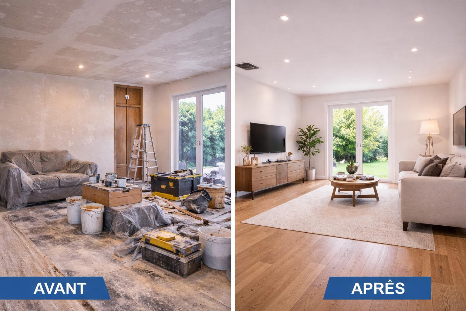 image avant et apres travaux reformas integrales Empuriabrava